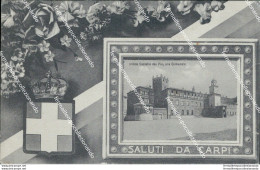Ba234 Cartolina Saluti Da Carpi Modena Emilia Romagna 1909 Bella!! - Modena