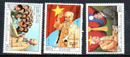 LAOS - 1998 - HO CHIH MINH SET OF 3  MINT NEVER HINGED - Laos