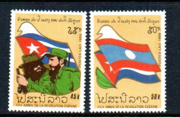 LAOS - 1989 - CUBAN REVOLUTION SET OF 2  MINT NEVER HINGED - Laos