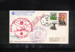 USA 1992 NOAA Ship MT Mitchell - Gulfs Area Pollution Studies Interesting Cover - Storia Postale