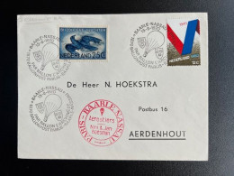 NETHERLANDS 1970 COVER BALLOONFLIGHT PARIS TO BAARLE NASSAU 15-08-1970 NEDERLAND BALLONPOST NINI & JAN BOESMAN - Brieven En Documenten