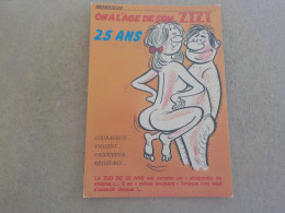 CPSM -  AU PLUS RAPIDE - CARTE HUMORISTIQUE COQUINE   - NON  VOYAGEE - Humor