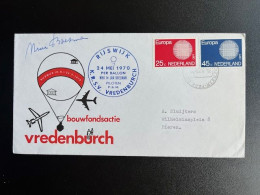 NETHERLANDS 1970 COVER BALLOONFLIGHT RIJSWIJK 24-05-1970 NEDERLAND BALLONPOST NINI & JAN BOESMAN - Briefe U. Dokumente