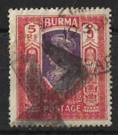 BURMA.....KING GEROGE VI...(1936-52..)....5R.....SG32.......(CAT.VAL.£75...).......VFU... - Birma (...-1947)