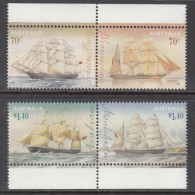 2015 Australia Sailing Ships Complete Set Of 2 Pairs MNH @ BELOW FACE VALUE - Mint Stamps