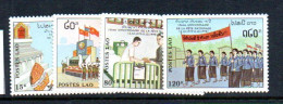 LAOS - 1990 - NATIONAL CUSTOMS SET OF 4   MINT NEVER HINGED - Laos