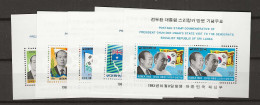 1983 MNH South Korea Mi Block 472-76 Postfris** - Corea Del Sur