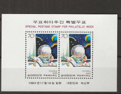 1983 MNH South Korea Mi Block 478 Postfris** - Korea, South