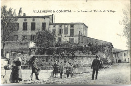 VILLENEUVE LA COMPTAL - Le Lavoir Et L'entrée Du Village - Autres & Non Classés