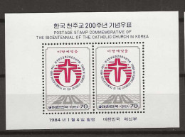 1984 MNH South Korea Mi Block 481 Postfris** - Korea, South