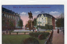 39051209 - Koeln Mit Kaiser Wilhelm - Ring Und Kaiser Wilhelmdenkmal Gelaufen Von 1918. Leichte Abschuerfungen, Ecken M - Köln