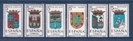 Espagne - YT N° 1296 à 1301 ** - Neuf Sans Charnière - 1965 - Nuovi