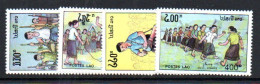 LAOS -  1992 - CHILDRENS DAY SET OF 4 MINT NEVER HINGED - Laos
