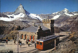 12542987 Zermatt VS Station Gornergrat Mit Matterhorn Und Dent Blache Zermatt - Sonstige & Ohne Zuordnung