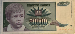 50 000 Dinara, 1992. Yugoslavia - Jugoslavia