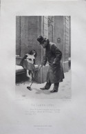 Gravure Ancienne, "le Louis D'Or", Gravée Par L. Boisson, D'après Une Peinture De A. Dawant, Imprimeur Ch. Wittmann - Prints & Engravings
