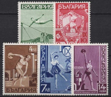 Bulgarien 1939 Kongreß Des Sportverbandes Junak Sofia 360/64 Postfrisch - Unused Stamps