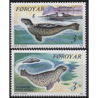 Färöer 1992 Seehunde 235/36 Postfrisch - Färöer Inseln