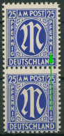 Bizone 1945 Am. Druck Mit Plattenfehler 9x F 52 B, Papier X Postfrisch (R7592) - Altri & Non Classificati