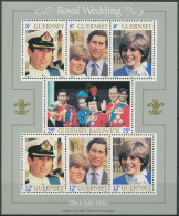 Guernsey 1981 Hochzeit Prinz Charles U. Lady Diana Block 3 Postfrisch (C90694) - Guernsey