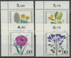 Bund 1980 Wohlfahrt Ackerwildkräuter 1059/62 Ecke 1 Oben Links Postfrisch (E49) - Unused Stamps