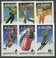 Ungarn 1987 Olympia Winterspiele Calgary 3929/34 A Postfrisch - Nuevos