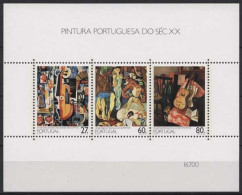 Portugal 1988 Gemälde Im 20. Jh. Block 59 Postfrisch (C91091) - Hojas Bloque