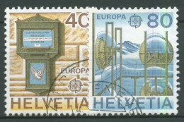 Schweiz 1979 Europa CEPT Post/-Fernmeldewesen Briefkasten 1154/55 Gestempelt - Gebraucht