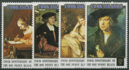 Cook-Inseln 1990 150 Jahre Briefmarken Gemälde 1299/02 Postfrisch - Cookinseln