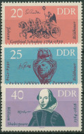 DDR 1964 Künstler Quadriga William Shakespeare 1009/11 Postfrisch - Unused Stamps