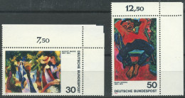 Bund 1974 Deutscher Espressionismus 816/17 Ecke 2 Oben Rechts Postfrisch (E556) - Ungebraucht