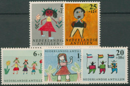 Niederländische Antillen 1963 Voor Het Kind Kinderzeichnungen 132/36 Postfrisch - Curaçao, Antille Olandesi, Aruba