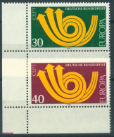 Bund 1973 Europa CEPT 768/69 Ecke 3 Unten Links Postfrisch (E328) - Ungebraucht
