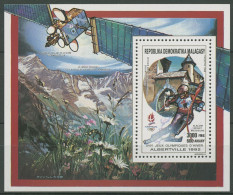 Madagaskar 1990 Olymp. Winterspiele Albertville Block 139 A Postfrisch (C29969) - Madagascar (1960-...)