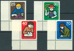 Bund 1974 Jugend: Int. Jugendarbeit 800/03 Ecke 3 Unten Links Postfrisch (E537) - Unused Stamps