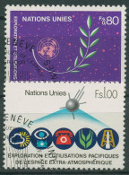 UNO Genf 1982 Weltraumforschung Weltraumnutzung Satellit 107/08 Gestempelt - Used Stamps