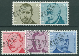 Schweiz 1971 Persönlichkeiten Mediziner Porträts 955/59 Gestempelt - Used Stamps