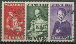 Saarland 1954 Volkshilfe: Gemälde 354/56 Gestempelt - Used Stamps
