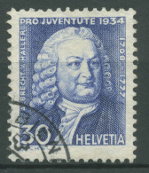 Schweiz 1934 Pro Juventute Albrecht Von Haller 284 Gestempelt - Used Stamps