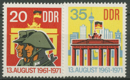 DDR 1971 Berliner Mauer Soldat Brandenburger Tor 1691/92 Postfrisch - Unused Stamps