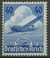 Deutsches Reich 1936 10 Jahre Lufthansa 603 Postfrisch - Unused Stamps