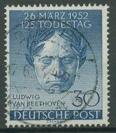 Berlin 1952 125. Todestag Von Ludwig Van Beethoven 87 Mit TOP-Stempel - Gebruikt