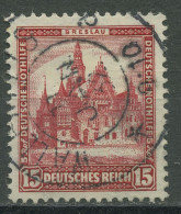 Deutsches Reich 1931 Nothilfe: Breslau Rathaus 460 Gestempelt - Gebraucht