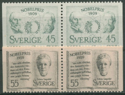 Schweden 1969 Nobelpreisträger 662/63 Dl/Dr Paare Postfrisch - Nuevos