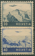 Schweiz 1948 Flugzeuge über Landschaften 506/07 Postfrisch - Neufs