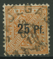 Württemberg Dienstmarken 1916 Ziffern In Schildern Mit Aufdruck 240 X Gestempelt - Used