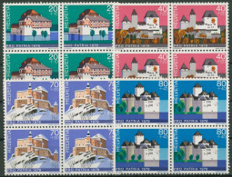 Schweiz 1978 Pro Patria Bauwerke Schlösser 1130/33 4er-Block Postfrisch - Unused Stamps