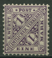 Württemberg Dienstmarken 1890 Ziffer In Schildern 212 Postfrisch - Nuevos