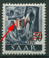 Saarland 1947 Berufe U. Ansichten Mit Aufdruckfehler 235 Z II AF II Mit Falz - Nuovi
