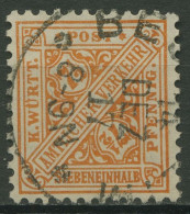 Württemberg Dienstmarken 1916 Ziffer In Schildern 238 Gestempelt - Gebraucht